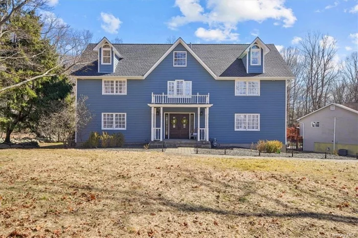 Wow! A 4, 000+ square foot farmhouse colonial with so much to offer. This home features four levels of spectacular space. The first level features a family room with hardwood floors, knotty pine ceiling and interior French doors leading to the formal living room. Cozy up near one of the two fireplaces on those chilly nights. Upstairs you will find the awesome master suite featuring a huge walk in closet, another fireplace, and a master bath perfect for pampering with jetted tub and separate soaking shower. The second bedroom also has its own full bathroom attached. Plus two other bedrooms share an adjoining bathroom. Laundry room conveniently located on the second floor. Up on the third floor is another bedroom and full bathroom plus a home office. Vacation at home this summer in your heated glistening inground salt water pool. Two tier deck, 2 car garage, central air & gas generator.