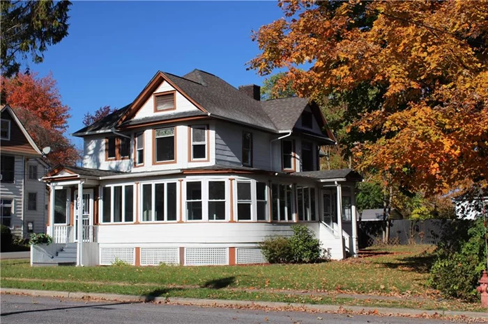 Old charm 1911 Victorian on large lot walking distance to coffee shop, bakery, restaurants and Shadowland theatre. Beautiful woodwork details in grand entrance. Mosaic fireplace in the living room. New modern kitchen on the first floor. Two sets of stairs leading to 2nd floor and 4 good size bedrooms. Located at the foot of Sam&rsquo;s Point Preserve, very close to Minnewaska State Park and Mohonk Preserve. Towns of New Paltz, Rosendale and Stone Ridge are close by. You can visit local microbreweries and farms. Only 1:45 by car from NYC or take Short Line bus to Ellenville Village and walk home.