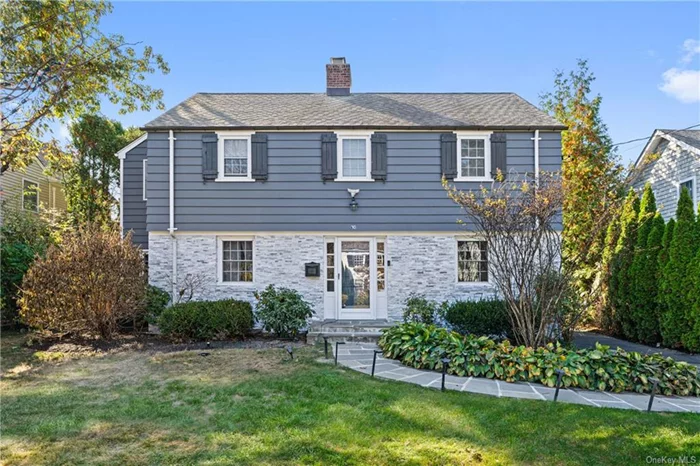 TREAT yourself to this updated colonial on one of the best blocks in Scarsdale, ideally located close to Heathcote elementary school, Scarsdale pool, tennis courts, ball fields, houses of worship and shopping. This nearly 3000 square foot home offers an ideal indoor-outdoor layout and has been upgraded with new stone exterior, new windows, renovated bathrooms, freshly painted interior, new recessed lighting, new landscape lighting, and improved mechanical systems. The first floor boasts a French chef&rsquo;s inspired kitchen with stainless steel appliances including a professional SS Franklin gas stove, center island, marble countertop&rsquo;s and backsplash that opens into spacious dining room and family room area with fireplace and first floor office area. There is also a mudroom area with easy access to garage with electric car charger and perfectly level backyard. Upstairs, there is a luxurious primary bedroom suite with vaulted ceiling, walk in closet and renovated primary bath with radiant heated flooring, double vanity and seamless stall shower. There are three additional bedrooms and updated hall bath. The lower level has a finished recreation room with fireplace and properly legalized for egress. There is also a spacious laundry room with new washer and dryers. This is a great opportunity to own on one of the most sought after blocks in Scarsdale!