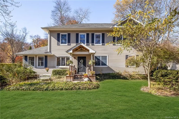 Commuters Dream! Just minutes to the Taconic Pkwy with easy access to public transportation, schools and shopping. This 3-bedroom, 3 full bath home has room to grow. The second floor has a 467 sq ft unfinished area for another Main BR. It is plumbed for an en-suite bath and has a walk-in closet. The two secondary bedrooms are generously sized and both with double closets. The main floor has main bedroom with en-suite bathroom, perfect set up for the extended family. The eat-in kitchen has a plenty of natural light and can be transformed into your dream. The laundry is conveniently located by the kitchen as you enter the back door and can be converted into a cute mudroom area. An oversized living room with built in shelving has sliders out to a patio. There is a den/office space that is filled with windows and a vaulted ceiling. The detached, over-sized 2 car garage has a new roof. This level backyard is the perfect size for entertaining and enjoying nature at the stream in back.