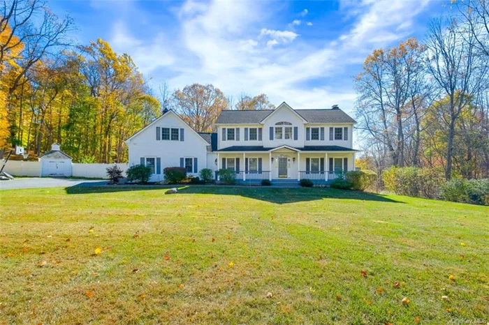 Set on over 3 acres in Quaker Hill, this beautiful Colonial offers flexibility, privacy, and endless potential. The open floor plan includes a formal dining room, inviting family room with a gas fireplace, and a kitchen with granite countertops and stainless steel appliances.A mudroom accessed from the 2 gar garage helps keep messy shoes and coats organized and out of sight. Upstairs, the primary suite features a spa-like bath and an extra-large walk-in closet. Bonus rooms throughout provide the perfect setup for a home office, gym, media room or whatever your imagination dreams up. You&rsquo;ll also love the partially fenced yard, room for gardening or even space to have your own chickens.