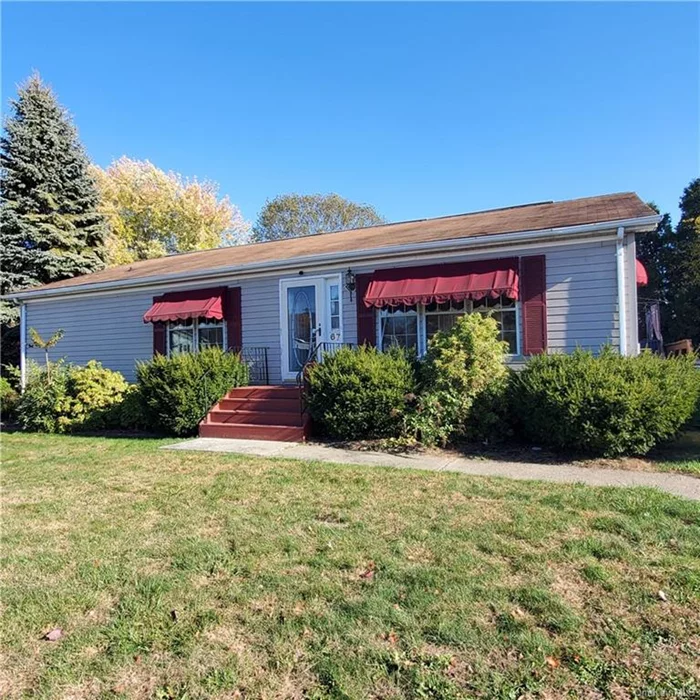 Lovely Co-Op community at Hiddenbrook Estates. Spacious manufactured home by &rsquo;Ritz Craft, Craftsman 26x48 built 1987. Offers spacious 2 BRs, Vaulted ceiling in LR and open floor plan to the Dining area. Gas fireplace in LR with lovely mantel. Newer refrigerator, updated kitchen vinyl flooring. Sliding glass door to wrap around deck. Awning stays. Thermo windows throughout. Primary bedroom with walk-in closet, whirlpool tub and separate shower, double sink vanity. Gas furnace approx 5 yrs old. Washer & Dryer stays. Blacktop parking for 2 with easy access side door to kitchen. 10x12 shed for your storage and gardening tool. Separate laundry room with storage closet. Nice white panel doors. Affordable lot rent is $500 per month which includes: school & land taxes, town water, community sewer, garbage pickup, snow removal for the main road, (you have to shovel your own driveway and mow the lawn around the home.) Playground at the end of Kens Way in the corner. Prospective Buyer must submit Hiddenbrook Estates residency application for Co-op Board to approve before contracts will go out. Extra Why pay rent when you can own? Come and take a look! Inspection for information purpose. This is an estate listing, home sold as-is. Home inspection for information purpose. Home professionally cleaned.