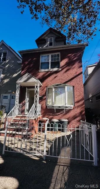 Fully detached single-family home maintained with pride tucked in a quieter area of The Bronx&rsquo;s highly desirable Morris Park neighborhood. In addition to three bedrooms, two full bathrooms, and a full kitchen on the upper level - the home comes with a newly remodeled private walkout finished basement with space for more possibilities. The top floor has a remodeled large bathroom and new carpeting. The attic is also finished for an additional extensive storage area. The driveway has space for one car. The home is centrally located in the best parts of the east Bronx for transportation such as the Bx21, express bus BxM10, 5 Train Morris Park Ave station, restaurants, stores, and leisure day activities such as the zoo and botanical gardens.