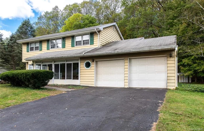 Charming four-bedroom, two and one half-bath Colonial on a spacious 0.55-acre lot in a desirable neighborhood near Red Hook Village schools and shopping. This inviting home features hardwood floors in many rooms, a cozy family room with a brick fireplace, and sliding doors that open to a deck overlooking the yard. Enjoy an expansive eat-in kitchen, a large living room, and a formal dining room, ideal for gatherings. Upstairs, all 4 bedrooms boast hardwood floors, including a primary suite with a full bath and walk-in closet. Additional perks include an enclosed front porch, a two-car garage, and a full unfinished basement. First time on the market and ready for your updates!