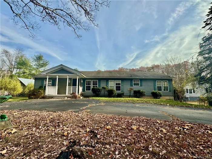 Welcome to this charming 3-bedroom, 2-bathroom raised ranch home in the Port Jervis School District. Situated on a quiet road, this property offers the perfect blend of tranquility and convenience. As you step inside, you&rsquo;ll be greeted by a bright and warm atmosphere. The spacious living area provides an ideal space for relaxation and entertainment, while the well-equipped kitchen features modern appliances and ample counter space. The three good-sized bedrooms provide comfort, with the main bedroom featuring an ensuite bathroom. Additionally, there&rsquo;s plenty of bonus space with a full, partially finished walkout basement, ideal for storage or extra work/recreational use. The basement had two sump pumps to keep it dry. Step outside to discover your own private retreat on this 1-acre lot with a stream running through the property. Whether you&rsquo;re looking to host outdoor gatherings or simply enjoy the peace and quiet, this property offers endless possibilities. Call today to schedule a viewing and make this beautiful home yours!