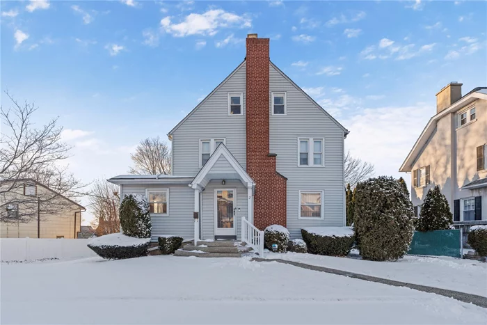 Welcome to 2 Bradford Blvd, situated in the desirable Colonial Heights section of Yonkers. Built in 1927, this Colonial style home is the last house on a dead-end street and features 4 bedrooms, 2.5 bathrooms and a detached 1-car garage. Walk into the entry which takes you to the living room with fireplace, eat-in-kitchen with stainless steel appliances, powder room, formal dining room and den with sliding glass doors out to the deck. On the second floor, you will find 3 bedrooms and a full bathroom. The primary suite with a full bathroom is privately located on the third floor. This fantastic space has exposed wood beams in the ceiling and skylights, making this a true oasis. The laundry and storage rooms are located in the walk-out unfinished basement, awaiting your finishing touches. Conveniently located just a few minutes from major highways, schools, public transportation, restaurants and shopping.