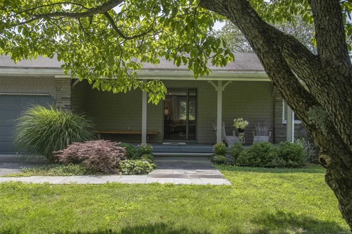 PRIVACY, QUIET AND CONVENIENCE. These are at the top of most wish lists. This property offers all three. The beautifully updated ranch style house, so much in demand, is located on a rural country road less than 10 minutes from the heart of Rhinebeck and 15 minutes from Red Hook making it the perfect retreat for full time or weekend living. Beautifully landscaped with heated pool next to a spacious patio with space to dine or lounge and relax. Great for entertaining. Inside the kitchen with wood burning fire place, living room and dining area are open to each other. Down the hallway find a full bath, a primary bedroom with full bath and two lovely additional bedrooms. The two car garage provides interior access to the house so nice in bad weather or for bringing in groceries. The sweeping lawns in front and back are gorgeous and the owner will pay for mowing and weed whacking. There is also a sweet vegetable or flower garden with easy access to water. Tenant will pay for utilities, trash removal, bi-weekly house cleaning, snow-plowing and pool maintenance should tenant with to use the pool. A handyman is available should any problems arise. Easy access to the Rhinecliff train and the Taconic Parkway. Golf is minutes away at the 18 hole Red Hook semi-private course. Head west for boating on the Hudson or simply enjoy walks or enjoying trips to one of the many museums or mansions along the river. The Hudson Valley is being touted as one the best places to live in the country. All this and it is less than 2 hours from New York City. Easy to show, come see for yourself.