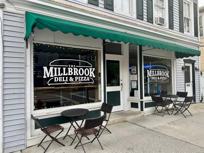 FOUNDED IN 1976, THE MILLBROOK DELI IS A THRIVING VILLAGE OF MILLBROOK ESTABLISHMENT. LOCATED ON FRANKLIN AVENUE, MILLBROOK&rsquo;S MAIN STREET, THE INTERIOR HAS RECENTLY BEEN TOTALLY RENOVATED. THIS OFFERING IS ONLY FOR THE WELL ESTABLISHED, 48 YEAR SUCCESSFUL BUSINESS. OFFERING INCLUDES A FULL LIST OF EQUIPMENT, DELIVERY VEHICLE, FURNITURE & FIXTURES, ALONG WITH A POTENTIAL 10 YEAR TERM LEASE OPPORTUNITY. MUNICIPAL WATER AND SEWER AND AMPLE PARKING IN NEARBY PUBLIC LOT., BusIncld:Yes, CMEXTFEATS:Dumpster, CMFEATURES:Window Display, Cooling:Heat Pump, DOCUMENTS:Brochure, Leases, FLOORING:Vinyl, FOUNDATION:Stone, ROOF:Asphalt Shingles