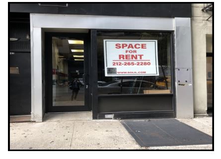
Size::
720 SF— ground floor
500 SF—basement
380 SF— prep kitchen
Ceiling Height: 10’
Frontage: 10’
Currently: Vacant
Possession: Immediate 
ADDITONAL INFORMATION :
• High foot traffic area
• Located near the 4, 5, 6 & 7 trains
• Vented restaurant space

Info@917.885.4878
