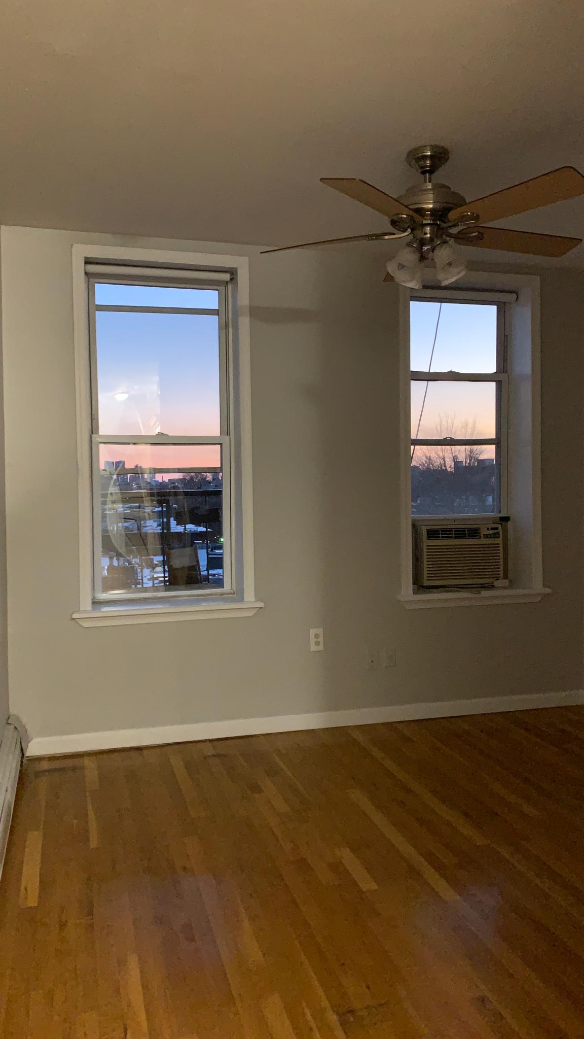 Renovated, cozy 1 BR apartment, private top floor, high ceilings and tall windows allow for lot of natural light, sunny with some NY city views, updated kitchen and bathroom. Located in uptown Hoboken, right on 14th St, NY bus stop right at your door step, short walk to Ferry, great for a commuter to NY City, quick access in and out of Manhattan. available for April 1st. -  monthly rent $1,650.- security deposit 1.5mo $2,475.- call or text to listing agent for more info and a tour.