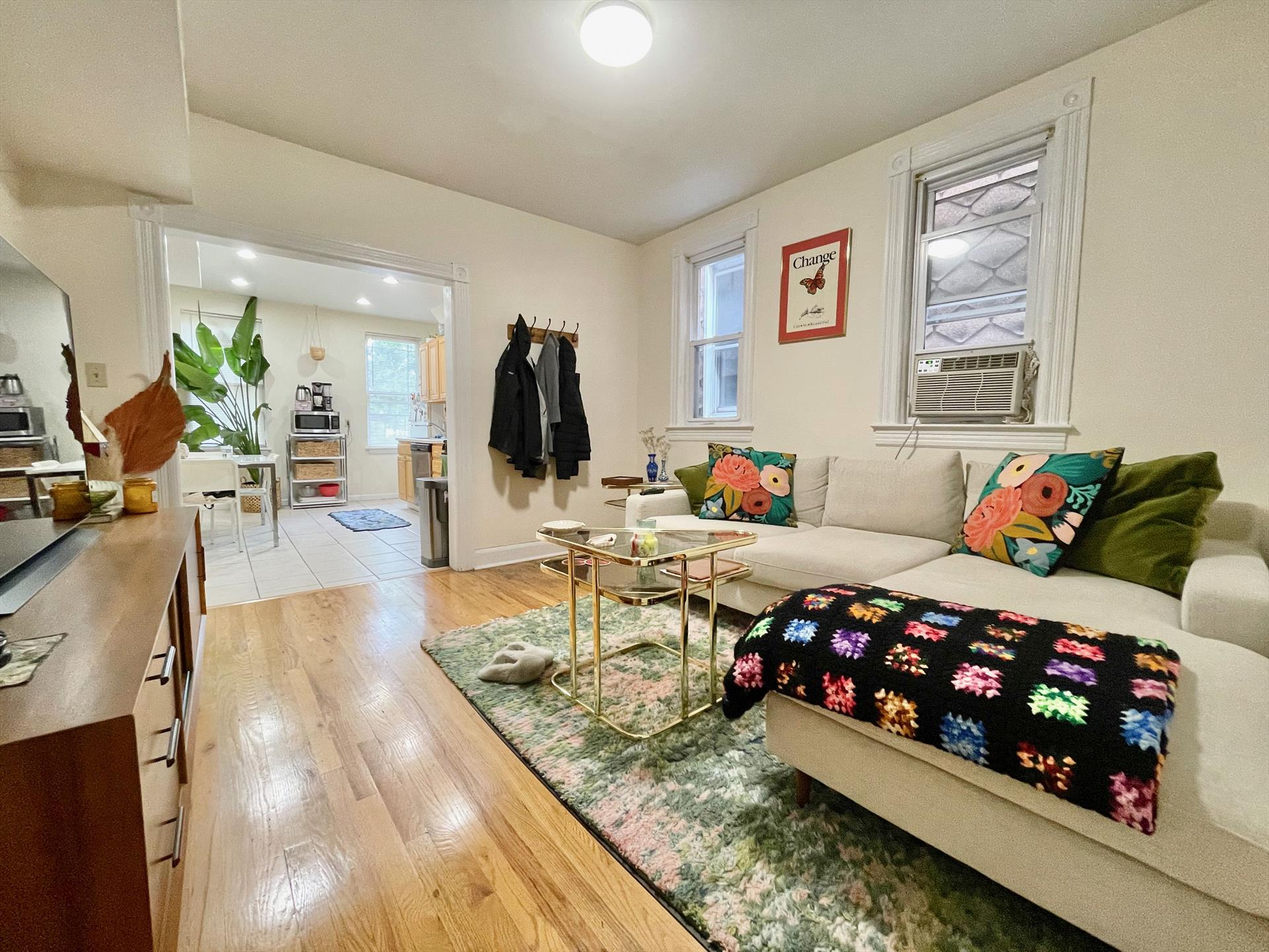 Close to JSQ Path station, as well as the JC Heights neighborhood, this "one bed plus office" apartment is perfect for both working from home and for commuting into NYC. Central A/C. Good closet space including a deep storage closet, a wide bedroom closet, and a linen closet in the bathroom.  Available September 15! Ask to see the virtual tour!