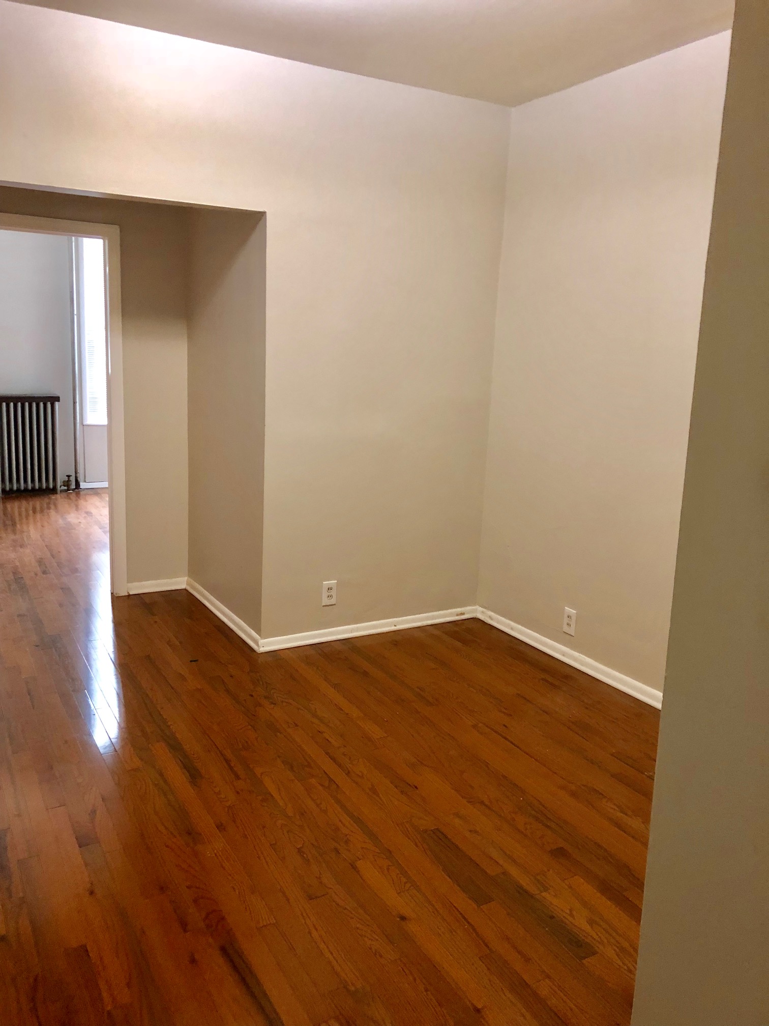 Great layout 3 bed 1 bath apartment with a huge shared yard! Unit is currently being renovated. A washer/dryer is being installed and the bathroom is being completely gut renovated!! October 1st move in, will not last!! One month broker fee. 