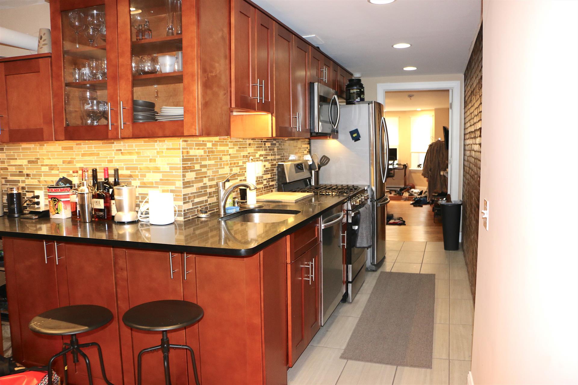 AVAIL 6/1 - Great 2 bed 2 bath prime Hoboken location - heat and hot water included in rent! Well kept kitchen and bathrooms. Kitchen features stainless steel appliances, granite countertops, and dishwasher. Common backyard and washer/dryer in the building. Conveniently located near Washington St, shops, dining, path, ferry, bus, train, entertainment, and more!