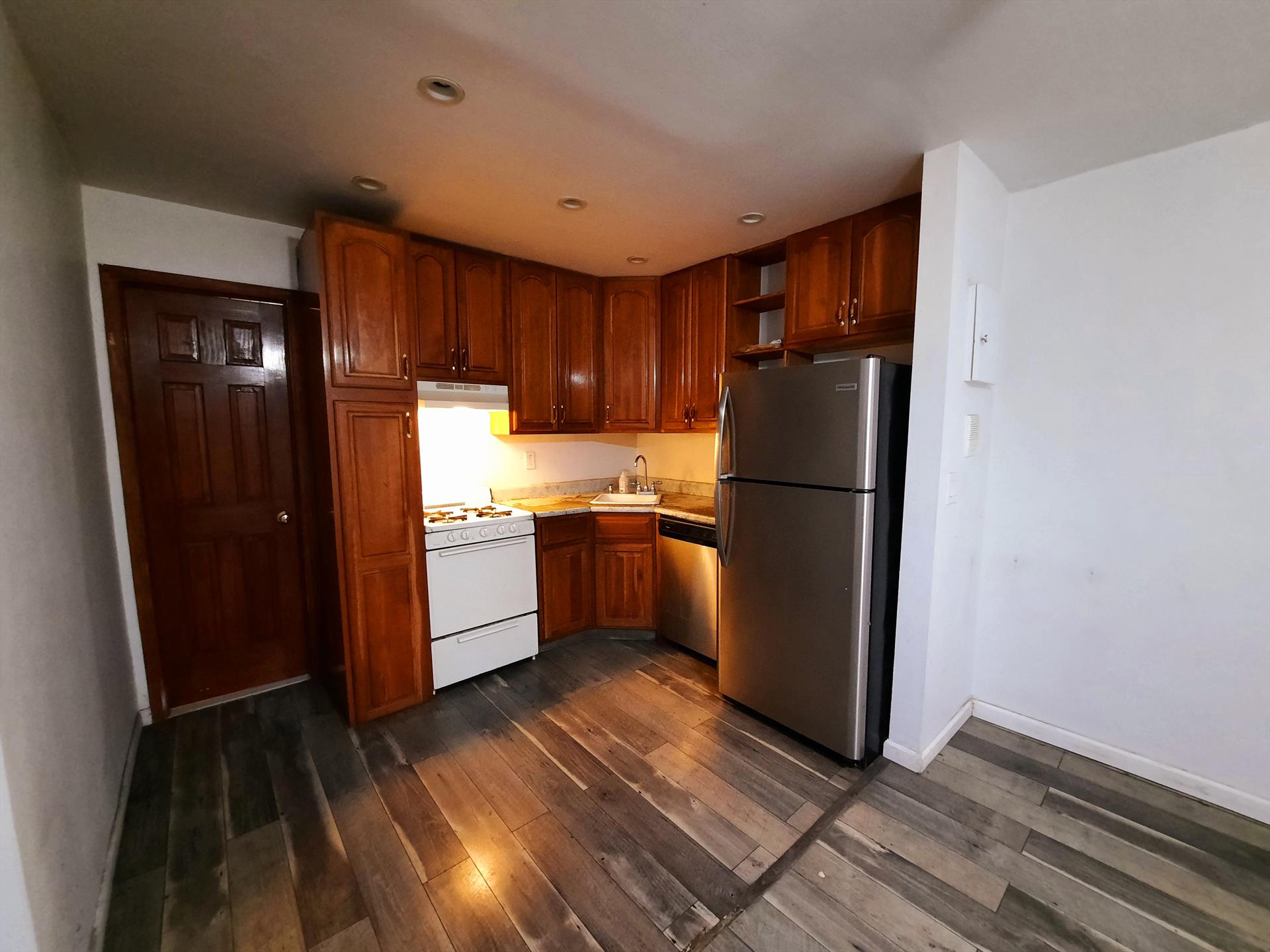 Move into this lovely Union City 2 BR condo rental located right outside of the Lincoln Tunnel and Midtown Manhattan. Features: great natural light, kitchen with refrigerator, gas stove, and dishwasher, living room / dining area (16' x 11'), 2 bedrooms with closets BR 1: 12.6' x 11' and BR 2: 10' x 9'), full bathroom with tub, laundry room, heat and hot water included!, well maintained condo building, 1 outdoor parking space is available for $150 per month, close to shopping, restaurants, parks, New York bound public transportation, tunnels, and highways. NO PETS! AVAILABLE APRIL 1st. To make this apartment yours: $1975 (1st months rent), $2963 (security deposit), $1975 (broker fee), $200 (move in fee / no move out fee), $65 (credit check per adult).Call Victor Alicea (Liberty Realty) at 917-617-9906 (m), or 201-610-1010 ext. 321 (o), if I am not available one of my colleagues will gladly assist you. Great credit and rental history is a must!  Se habla espanol. 