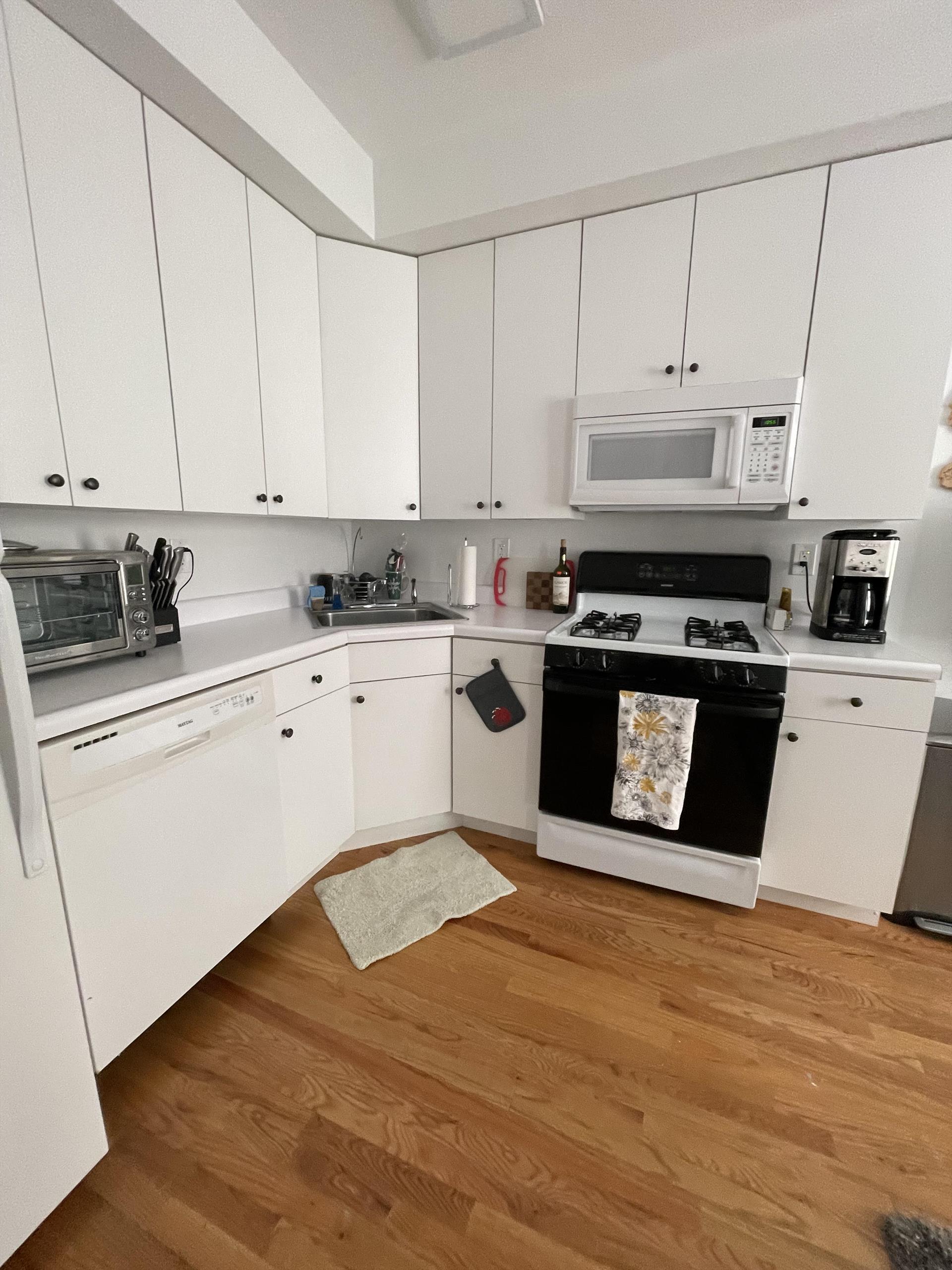 Large one bedroom apartment with central air, hardwood floors, intercom, and spacious closet space. YOUR OWN LOCKED STORAGE ROOM ON GROUND LEVEL. Also, use of coin operated, shared laundry room on ground level for your own personal use at no extra charge. Brokers fee is 10% of the gross rent. 