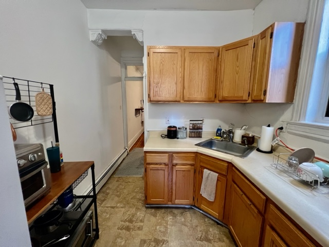 Amazing 1 bed 1 bath in a central location! Apartment features hardwood floors, elevator building, and most utilities included in the rent! (Heat, hot water, & cooking gas included). Pets allowed with pet fee. Shared laundry in building. Available ASAP! one month broker fee. 