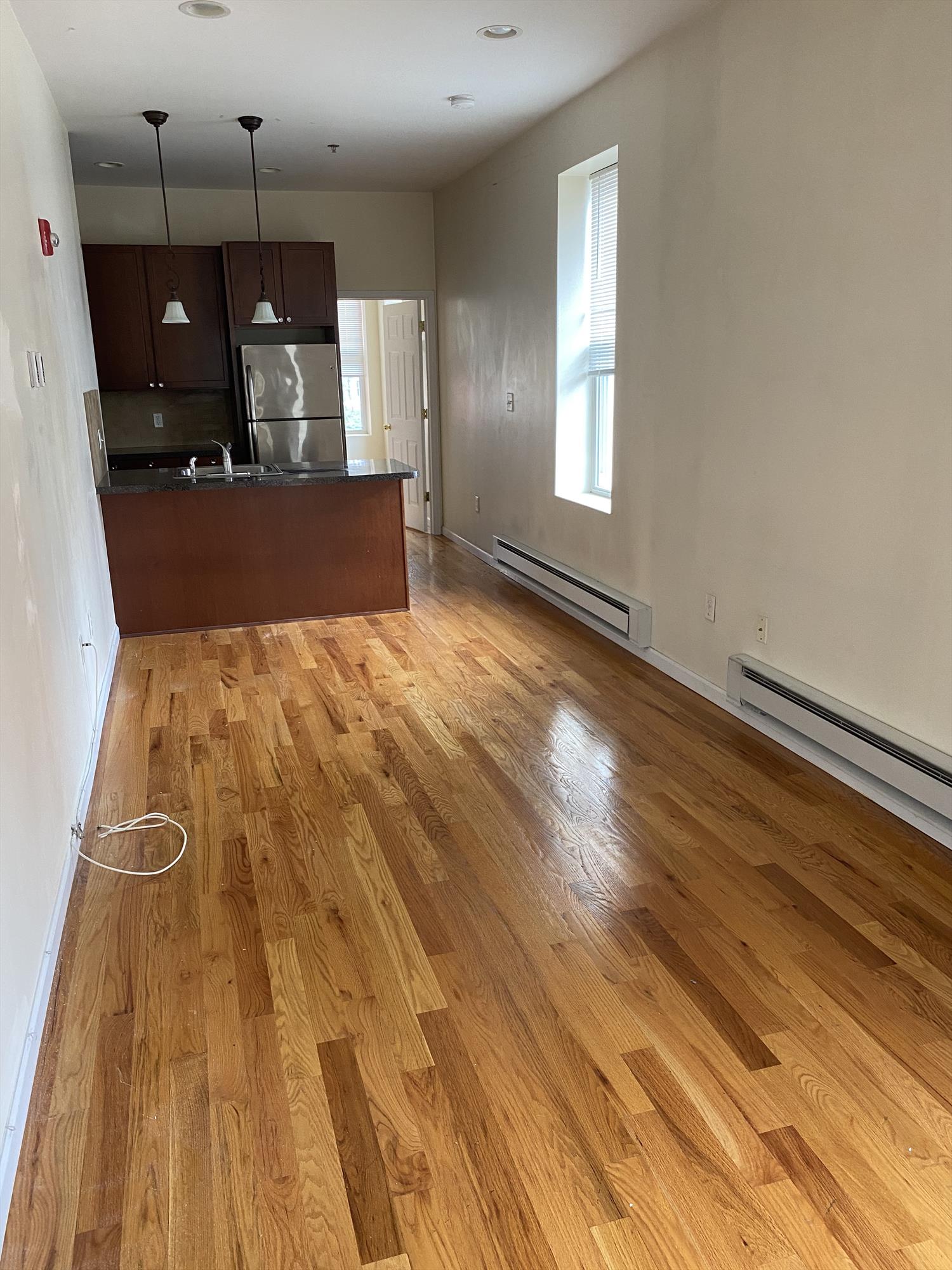 This beautiful 2 bedroom apartment features hardwood floors and stainless steel appliances. Shared coin operated laundry is located in the basement of the building. Conveniently located 1 block away from public transportation into the city! Great area for night life as well as the around the corner from the beautiful Columbus park. This Unit will not last long! 
