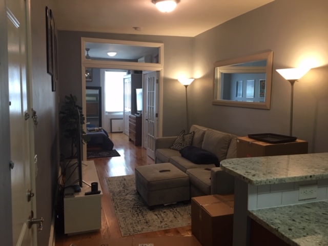 Enjoy this updated 1 bed with extra den/office in Downtown Hoboken. 15 minute walk to path. Washer and dryer in building.