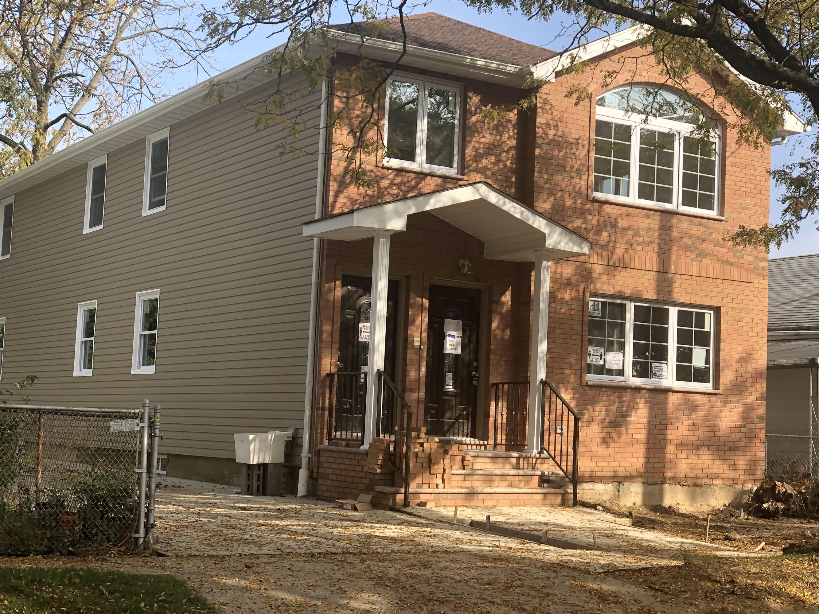 A fabulous and spacious new 2 family home, featuring 3 BR and 2 full Bathrooms, large living room and state of art kitchen and appliances on each floor. Wood floor throughout the house, full finished basement with full bathroom. Central AC/heat. Huge driveway.