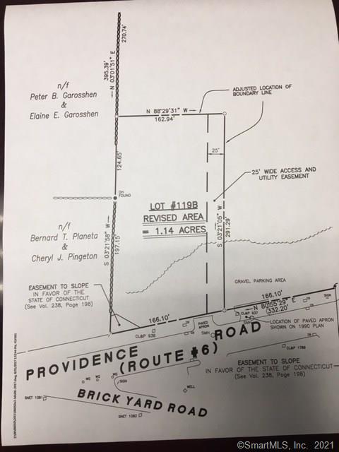 1.14-acre pad site across the street from Walmart. This lot has 166' of frontage on Route 6 and has its own curb cut. Drive thru's are allowed. Broker has ownership interest.