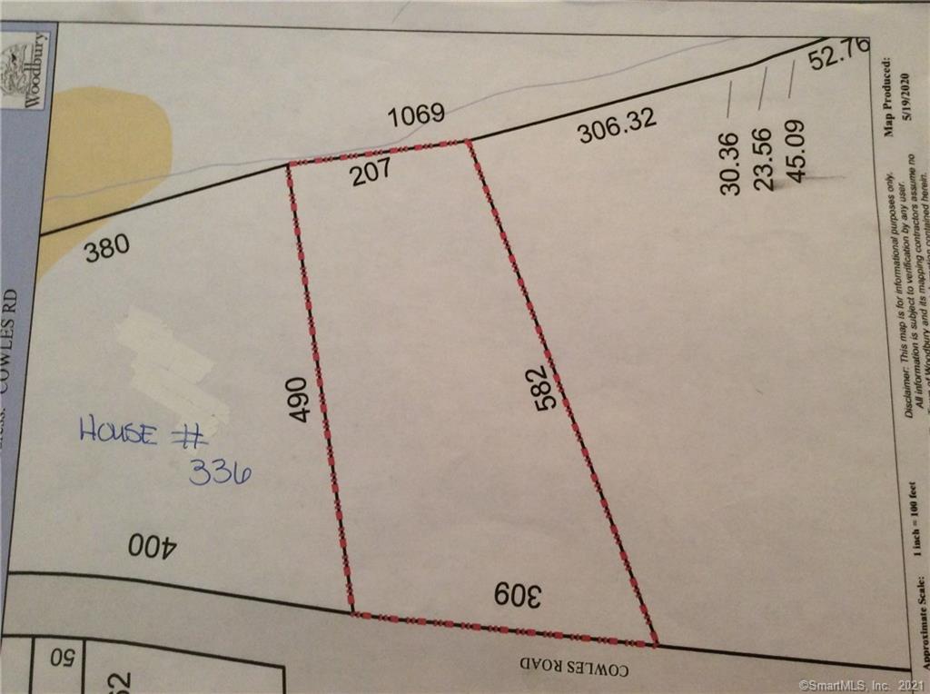 Live on a quiet country road in historic Woodbury.   3.5 acres of lightly wooded land on a rural street with Flanders Nature Preserve just a short walk away.<br /><br />One of the few remaining dirt roads in town, tends to keep the traffic light and speed low!<br /><br />This is not an approved building lot, but the soil testing has been done which is a savings in itself.<br /><br />From Flanders Road, go straight on Cowles, lot is just before house # 336.