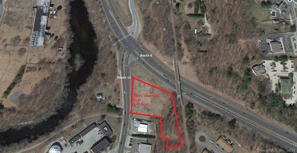 1.48 Acres on a Corner Lot, where Rte 6 and 12 intersect. Site will accommodate 12, 000 SF Retail, Warehouse, or Large Showroom with office. Approvals expired on a Gas Station/C-Store. NO direct access to Rte 6. Located near Entrance Ramp to I-395 and close to Big Y. Suitable for Development. Broad Zoning in the GC Zone.Available for Lease - Price is negotiable, and for Sale - $700, 000