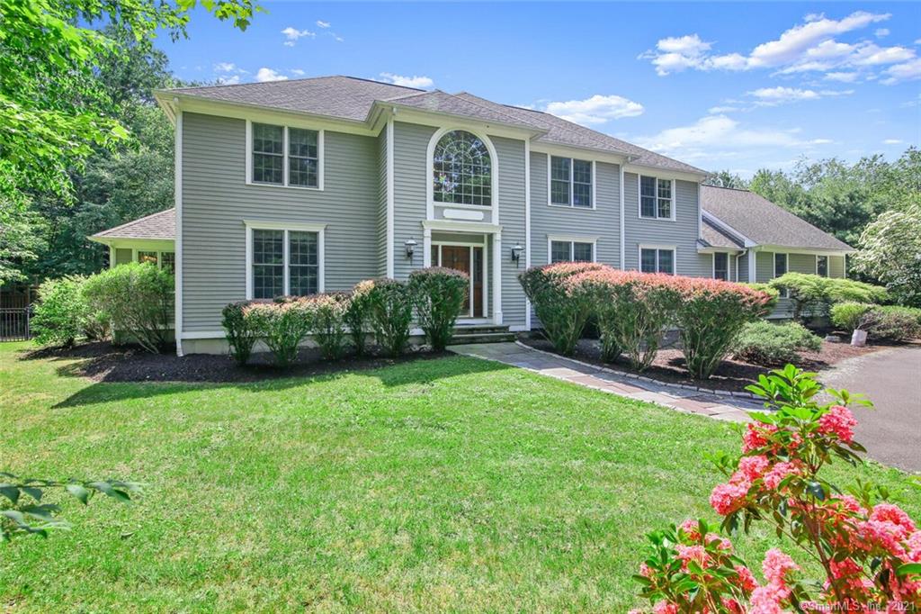 THE PERFECT STAYCATIONjust unpack, relax and enjoy your new home and all it has to offer! The circular driveway sets the stage for this palatial home. Step into the Entry Foyer with its towering ceilings and sweeping staircase. The main level includes an open formal Living/Dining Room, an updated eat-in kitchen with white cabinetry, granite countertops and newer appliances and overlooks the patio and pool area. The Family Room also accesses the pool through sliding glass doors and has cathedral ceilings, a beautiful stone fireplace and plenty of room for your biggest furniture! Surround sound is wired throughout the inside and outside. Also on the first level is a home office and a Master Bedroom Suite with French Doors to the pool area, a Master Bath with standup shower, soaker tub, double sinks and a huge walk-in closet. Upstairs you will find a second Master Bedroom Suite with its own Bathroom and walk-in closet. 3 more bedrooms and another Full Bath complete the upper level along with plenty of closet and storage space. Now to the fun part! In the lower level you will find an amazing Rec Room with pool table, bar, movie room and home gym. There are sofas to relax in and games galore. All of this is available for purchase as well. Outdoors, starting from the front, is a synthetic golf green with 2 sand bunkers, and a hammock. The backyard is an outdoor oasis with the inground pool, poolhouse, picnic areas, 3 firepits and a playscape for the youngsters. Perfect Staycation