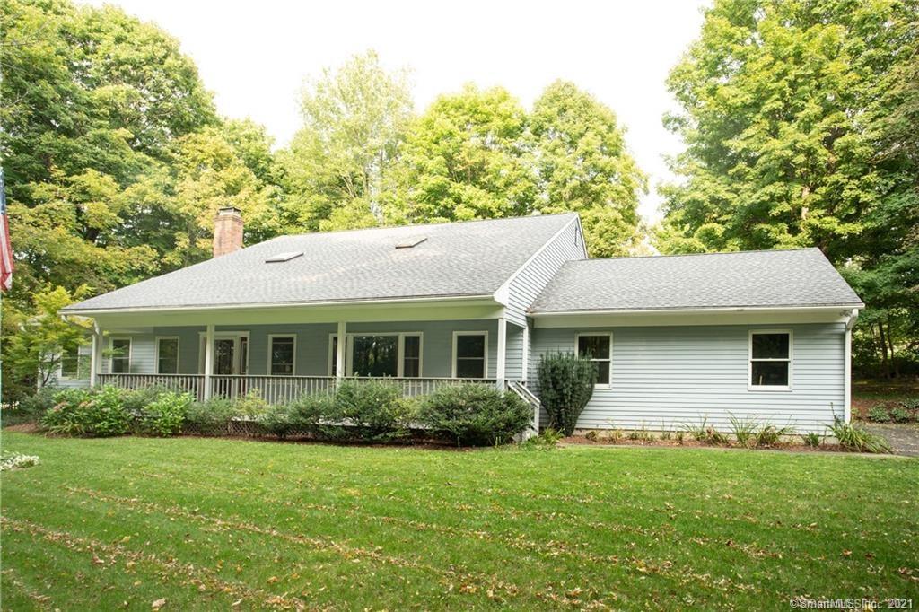 Tucked away on a 2.77-acre parcel, this 2500 square foot Cape home provides only a couple of steps from parking to all the important living areas. The main floor offers a master suite, a kitchen opening to a great room with a brick fireplace, a formal living room, and a sunroom/dining area with three walls of windows to take in the yard. The upper level includes two bedrooms, an office/bedroom, and a full bath. Nothing to do here but move into this well-maintained home with recent updates to the roof, furnace, windows, and siding.  The exterior features provide a cozy front porch, a good-sized back deck, an expansive yard, a storage shed, and the property abuts open space to ensure the private setting will remain. All conveniently located within 5 minutes to Woodbury, Bethlehem, and Watertown town centers and a short drive to both Nonnewaug and the Taft School.