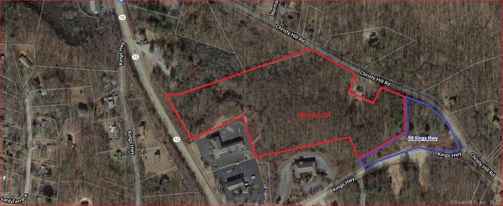 On 13.33 acres, public water in street with 282 feet of road frontage on route 12 and 514 on Christy Hill. Zoned GFDD Gales Ferry Design District, which allows for Mixed Use, Commercial, Residential, Multifamily, Retail to name a few. Please see zoning regulations attached.