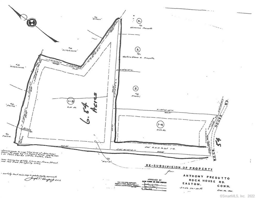 Builders and owner occupants take notice!! Sub dividable,  Two residential buildable lots which can be subdivided into 2 separate lots. Legal easements already in place. Wooded lots; need clearing Very private. Great opportunity to build in Easton with this 6.54 acre interior lot in R3 zone. There's a 600' driveway that allows access to the parcel - well/septic required. 95 Rock House is where the driveway is located - there's a 25 ft right of way to gain access. Owner can give a tour of the land.