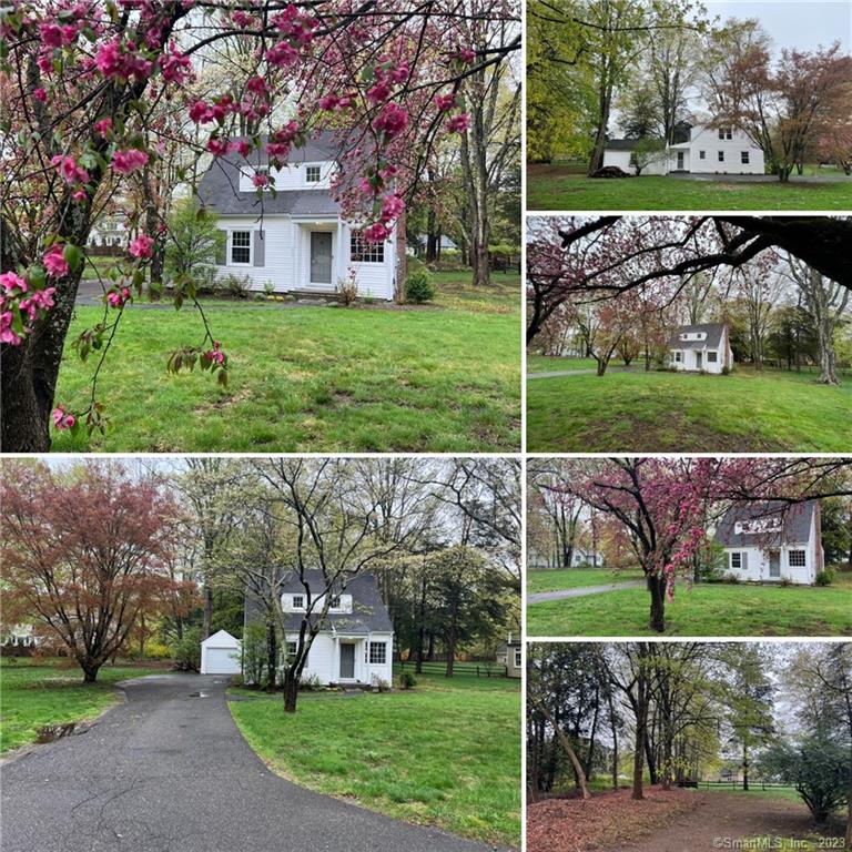 Sitting Pretty On A LEVEL Rare-? Acre- 1940's Cape Farmhouse-Cottage,  reflects history & charm of yester year! From the little- portico- front porch, you will feel a well loved home with a sense of infinite possibilities. The heart of the home is the living-room with solid hardwood floors and lovely brick fireplace! Natural light streams in through the southern facing windows & eat in kitchen with cozy back hall/sun -room-breakfast area offering a quiet spot for morning coffee or tea. Adjacent is an informal dining room to enjoy a causal meal and a cozy den/office to work or pass the time. 3 nicely sized bedrooms, all with solid hardwoods: main level primary bedrm & bath + 2 upper bedrms & hall bath w/tub / shower, makes for a nice condo alternative with small house- easy living. Once part of a beloved timeless country estate, enjoy walking to adjacent 10 acre-Viv's Veggies- organic farm-stand via country path, to enjoy farm to table lifestyle. This home is perfect for downsizing, first time home buyers or great little weekend-cottage in the country, ready for a new family to-love-enjoy OR further improve/expand to make it their own! Surrounded by Magnolia's, Mature Shade & Flowering Trees ~ Sought after Lower Weston,  on Westport line -Enjoy beaches, museums, dining & main-street shopping~ Commute is EZ-t 5min. to acclaimed Weston Schools, Town-Center-5 min. Merritt Pky-10 min. train-Just over an hour to Manhattan! (all new windows) Great Condo/Alternative!