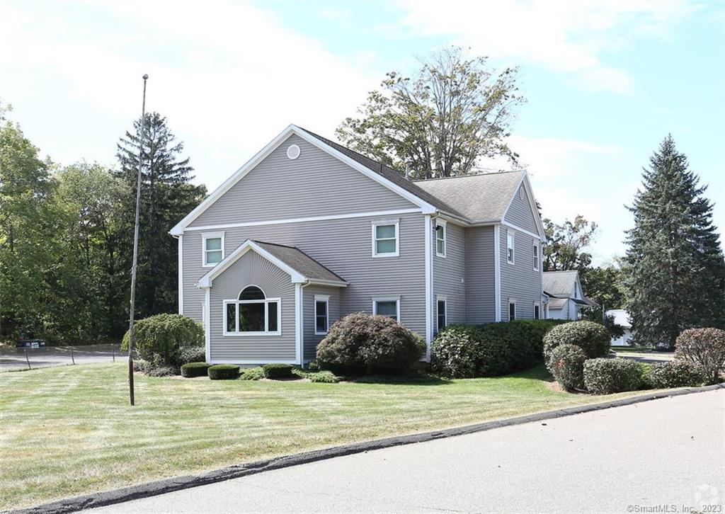 Large office space with great exposure on North Main St. right between the bustling Queen Street and heart of Southington's downtown area. Included in this 2nd flr lease is a large conference room and 5 generously sized individual offices, along with two bathrooms, kitchenette area, large storage/utility closet and large reception or communal area upon entering. This office is a great location for easy access to 84, all of the Queen St. businesses, downtown shops & restaurants, Rails to Trails for walking, biking, and lots more. Ample parking, great natural light, and central air are added bonuses. So many possibilities for use of this versatile space, just waiting for the next local business to make it it's own!