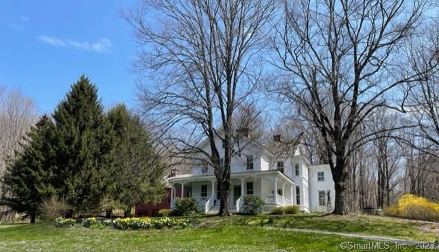 August- $15, 000. One of early Roxbury's fabulous beauties! This well-preserved, late nineteenth-century Victorian Farmhouse has been lovingly maintained over the years, featuring modern renovations with appreciation and sensitivity to original detail. Huge, bright country kitchen, made for easy entertaining, is the central gathering place. Marble center island open to four directional views of the gardens, stone patio & walls, large blue stone screened porch and in-ground gunite pool. Adjoining, relaxed, yet formal, dining room has original Italianate bay windows and doors. Welcoming front and back parlor rooms feature wrap-around veranda and screened bluestone porch. Three period fireplaces.Three generous sized bedrooms on the second floor; main suite has a large closet room and a two room bath. Three story Country Carpenters Bank Barn with 4+ parking places. Stunning and private setting. The six acre protected property is adjacent, on two sides, to Roxbury's historic farms. Other two sides border major estates.  Features a brook, land dotted with stately old growth Sugar Maples, conifers and open land. Walk to Maple Bank farm stand, Roxbury Market and houses of worship. A very special country estate 90 minutes from NYC.