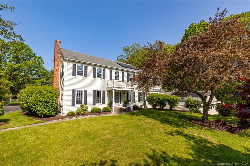 Move right into this spacious remodeled colonial with indoor pool & sauna featuring 5 bedrooms, 4 full baths and 2 half baths; abutting Simsbury Farms Golf Course & Recreation Center. Recently renovated most of the work has been done for you! This home is perfect for entertaining! The main floor features a pristine and spacious eat in kitchen, new cabinetry, quality stainless appliances, new dekton countertops, backsplash and flooring. Formal dining room flows into family room with fireplace and living room with fireplace. An office with built ins and mudroom finishes out the main floor. The Upper-level features five spacious bedrooms and three renovated full baths. The Primary bath has heated floors! Partially finished lower level with half bath and wood stove that flows out to the indoor gunite heated pool and sauna. A full list of updates is attached. Just minutes to Simsbury Farms to enjoy just some of the amenities including four lighted tennis courts, two lighted paddle tennis courts, basketball, outdoor Ice skating and swimming. Floor plan attached Simsbury was recently named number 2 in the Best Places to Live in CT.