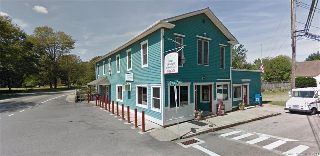 Located above the Old Mystic Post Office is a second floor open 486 sf office space for lease. Bright space with windows on 3 sides. Lovely view. Oil heat, City Water/Sewer. Additional parking across the street in the church parking lot. For Lease $495/month plus utilities.