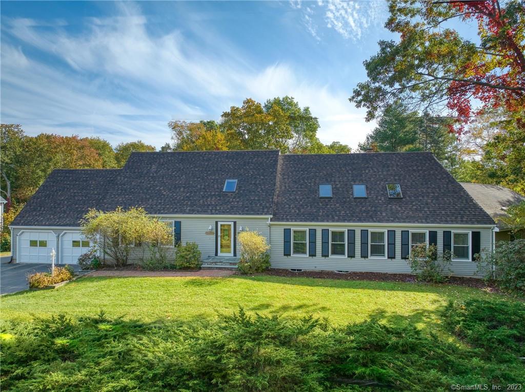 This home has it all. Starting with a new roof and freshly painted exterior, this features a first floor primary suite. Enjoy going from swimming laps in your heated indoor pool to soothing relaxation in your jacuzzi tub! Or perhaps spend some time in your sauna- a lovely addition to an exercise room with adjacent full bath. Wide board floors in the formal living and dining rooms complement the wood trim and built in bookshelves. A spectacular den opens upward into the loft, with exposed beams and skylights, and a gas fireplace for some extra warmth and ambiance. Kitchen has separate pantry for extra storage, w/ prep sink and dishwasher. Large basement features sizeable finished family room, plus clean and dry unfinished storage/utility space. Gorgeous and spacious timber frame barn has space for two vehicles and storage, plus plenty of additional parking storage in addition to the 2 car attached garage. Radon mitigation systems in place, air and bubbler system for water.