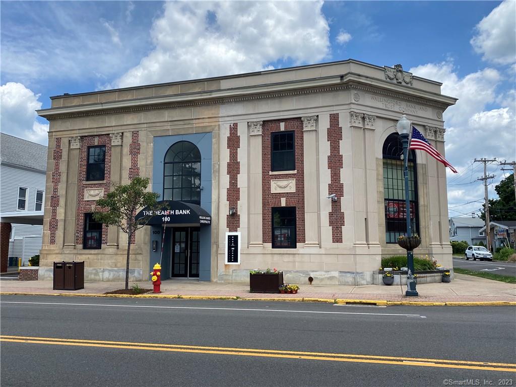 This is your chance to be on Center Street of Wallingford! The Health Bank was previously a bank and is now a beautifully restored commercial space waiting for you to move in. Unit #101 is a 1, 237 sq ft space located on the first floor and has the rare ability to have a drive through! There is additional storage space in the basement. The building has a dedicated parking lot with additional off-street parking on Center Street. Between pedestrians and vehicle traffic, there is amazing visibility for your business. Many types of businesses can thrive here, so set up shop now!