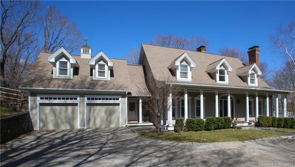 Charming country cape located in the beautiful hills of Litchfield County, on a quiet country road in the picturques town of Roxbury. Available Memorial Day Weekend 5/27/23 thru 6/30/23. This home offers a fabulous great room with fireplace and wet bar, wrap around porch that overlooks its own lovely pond, a formal dining room with butler's pantry, spacious eat in kitchen with center island and fireplace, lovely family room lined with windows and an abundance of sunlight, overlooking the private back yard with newly installed heated gunite pool. The upper level boast two master bedrooms, both en-suite. There are two additional guests bedrooms and full bath. Lower level is finished with rec room and gym. A perfect getaway, less than 90 Minutes to NYC