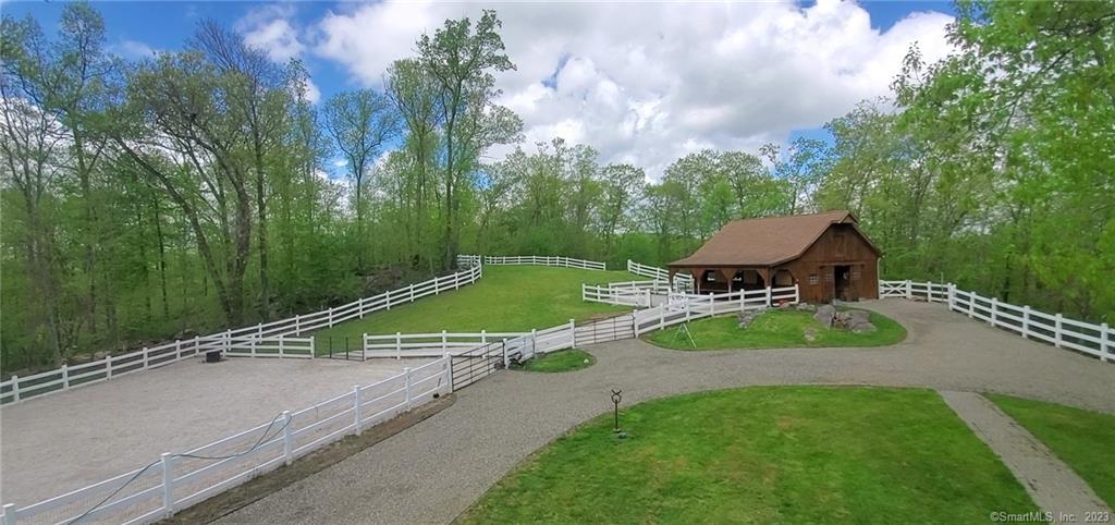 Great opportunity to lease a private barn with riding ring, several paddocks and turnout field all located in a private setting in New Fairfield, Connecticut, close to the NY border. The barn offers three 10x10 matted stalls, each with walk-outs and hay drops, hot/cold water, outdoor wash area, tack/feed room with private changing area with sink and private room for a portable toilet, large loft with fan for hay/bedding storage. Owner on premises and open to discussing assistance in feeding, grooming, turnout, night check, etc. for a separate fee - Tenant responsible for manure removal. Lease terms - 6 months to 1 year with option to renew.