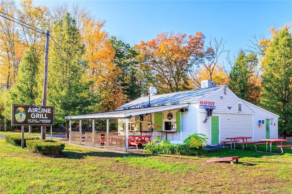 Restaurant for sale! Great Location on RT 44 in Pomfret, CT! This is a rare opportunity to purchase a thriving turnkey business! This property has historically been used as a seasonal roadside stand, but zoning has recently changed allowing additional possibilities for expansion with a special permit to make it your own! This property features an efficient commercial kitchen with all equipment and fixtures included. Outside is an ample parking area and a flat side yard for picnic tables. Check out the detailed 3D tour for a preview of the property!