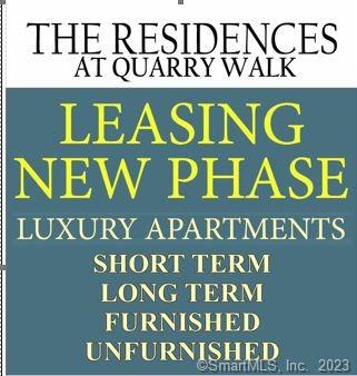 Experience the unexpected! Where Luxury Meets Convenience. New Construction One and Two Bedroom Apartments NOW LEASINGNEW Clubhouse with Tonal, Peloton, Vision Fitness Exercise Equipment, ipourit technology, one-of-a-kind rooftop terrace! Luxury Living at Quarry Walk - Live, work, play, dine, healthcare ALL within walking distance.Connecticut premier luxury living at Quarry Walk. Restaurants, boutiques, grocery market, salons, and much more!