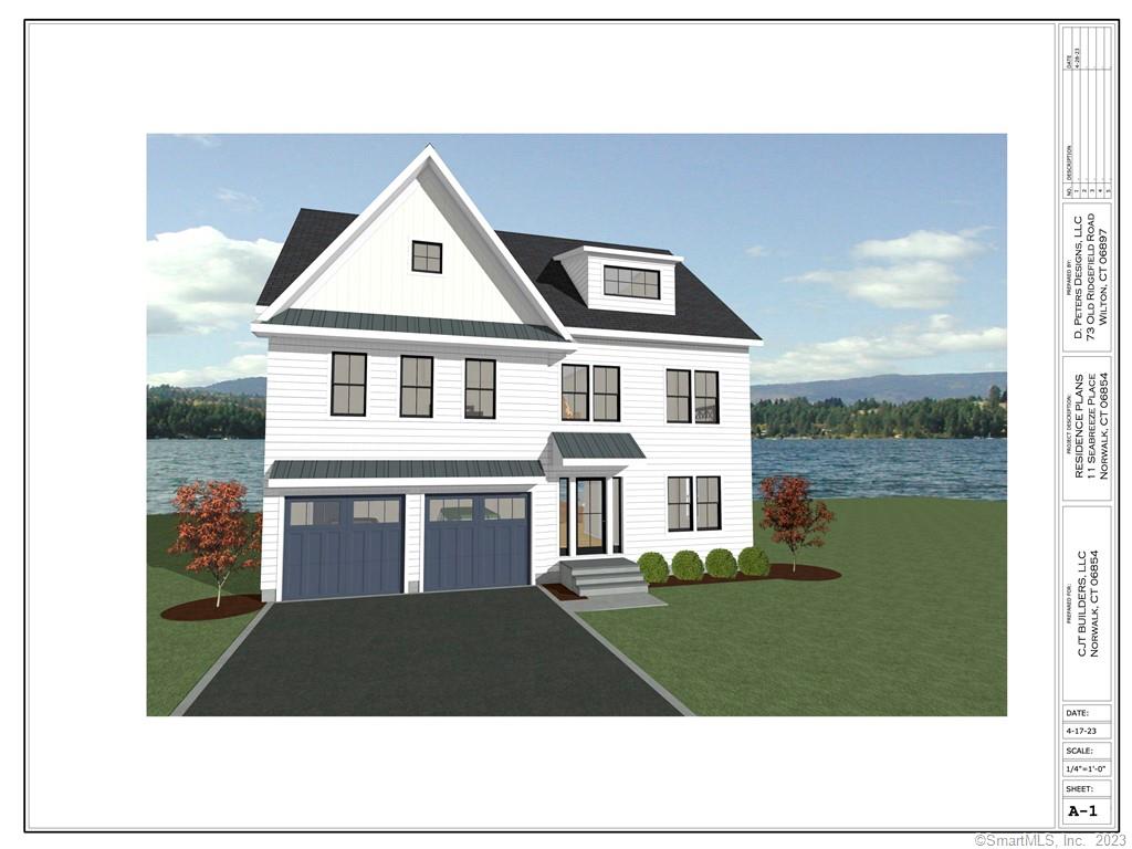 Amazing opportunity to help customize your own waterfront dream home. Watch the boats go by across beautiful Norwalk harbor all year long. CJT builders is one the finest builders in the area offering impeccable craftsmanship, timeliness and attention to detail. Build includes high end finishes and appliances. Ask agent for list / and images of other homes they have built on the water in the area. Dock already in place. This is your opportunity to be on the water.