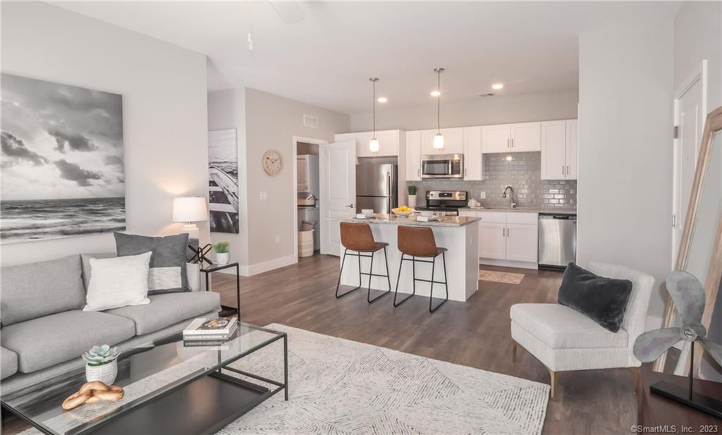 Welcome to Blueway Commons in Haddam, CT! This brand-new residential community has so many features and amenities that it's hard to mention them all! This Piermont is a 2nd floor unit featuring 9ft ceilings, 1 bedroom. 1 bath, great room with open floorplan to the kitchen that graciously displays stainless steel appliances & granite countertops! These luxury apartments have ample closet space, dedicated in unit laundry room and private balconies with great outdoor patios for having a relaxing glass of wine after a long day or taking in a great novel! Community amenities include: welcoming clubhouse with social room, fireplace, pool table, 24-hr secure package room and fitness center! Be the first to occupy this gorgeous property and relax and enjoy easy living at Blueway Commons! PET FRIENDLY community also features a dog park, trash valet, electric car charging stations and common area with outdoor grill & pickleball courts coming this Spring!