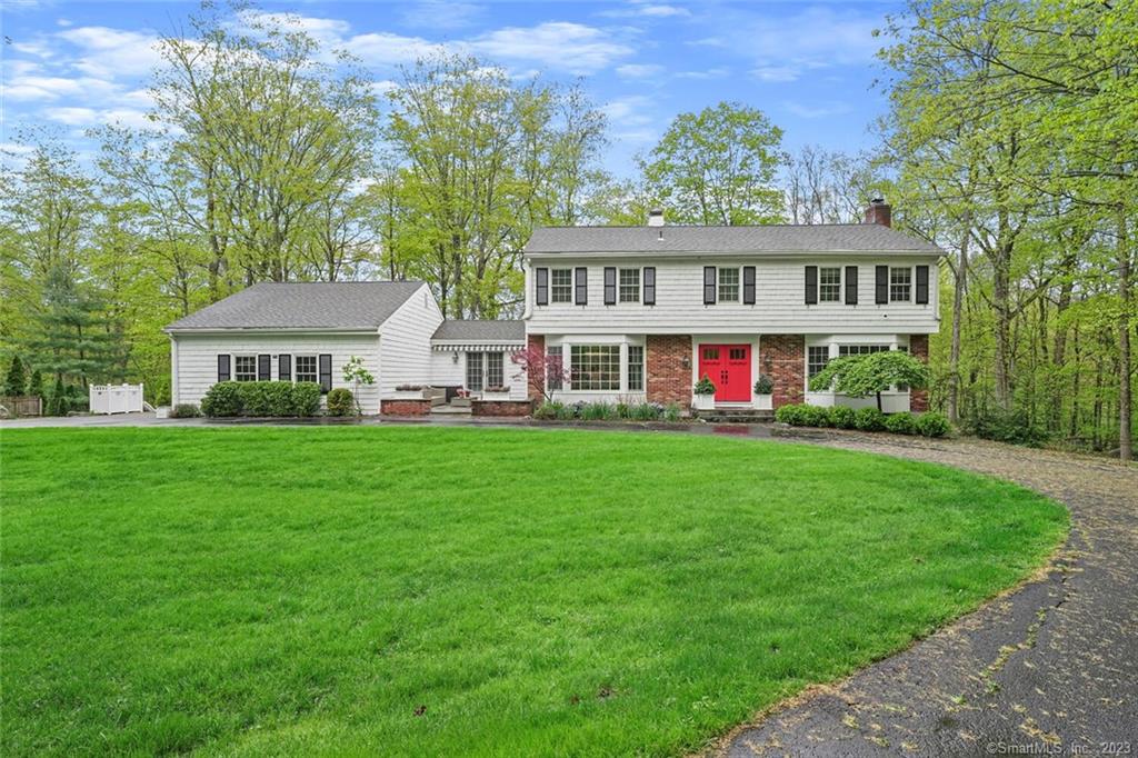 This center hall colonial boasts 5 spacious bedrooms and 4.1 bathrooms, spread across a generous 3, 492 square feet of living space. Nestled on a picturesque 2-acre lot in a great neighborhood, this home is a dream come true for anyone seeking privacy, space, and comfort. Upon entering, you'll be greeted by an inviting foyer that sets the tone for the bright and airy interior of the home. The interior is bathed in natural light that pours in through numerous windows, providing an uplifting and welcoming atmosphere throughout. Each room is filled with character and charm, making this a truly special place to call home. Outside, you'll find a large, lush lawn that provides plenty of space for outdoor activities and relaxation. The home is surrounded by nature, creating a private oasis that is perfect for enjoying the great outdoors.