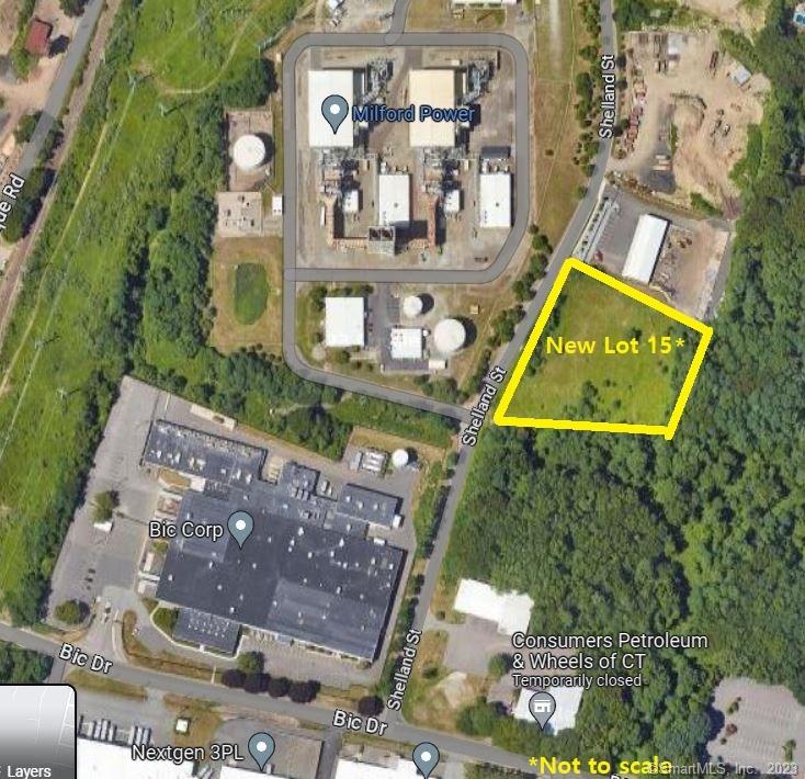 Prime 2.06-acre building lot located in an industrial design district. Boasting easy access to major highways for tractor trailers and service vehicles. The lot is cleared and easily accessible, with all public utilities available in the street. Located near the intersection of Shelland and Bic Drive.