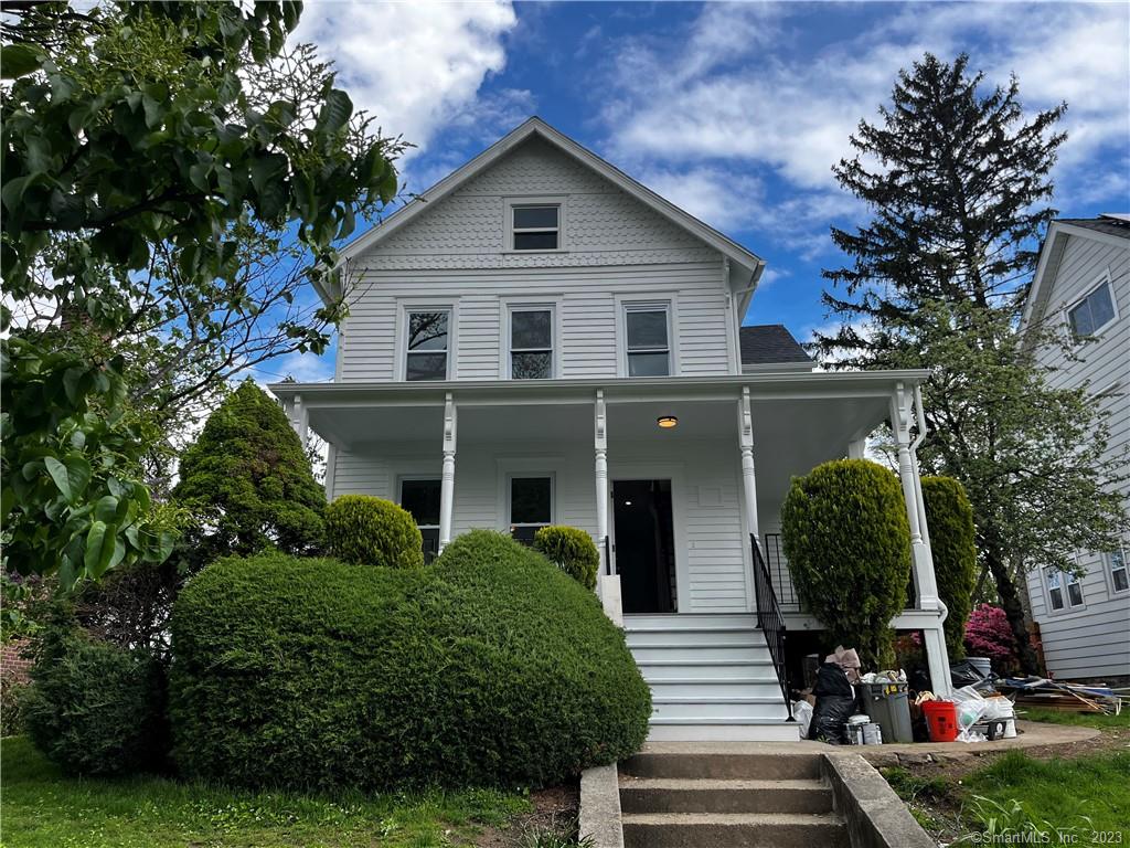 Walk to train station in five minutes,  .03 miles away. Move right in. This updated Victorian is waiting for someone to call it home. Completely remodeled, this stunning home has had a major facelift. Brand new windows, kitchen cabinets, and so much more! An additional bath has been added and the others renovated. Fresh paint throughout. The spacious bedrooms allow great natural light and there are two walk-in closets as well as an en-suite bathroom in the primary bedroom. New furnace with hydro-air for heating and central air. New water heater. Storage space in the basement. Fresh exterior paint and new shingles on the roof. Spacious backyard and a cozy porch in front & side, come and picture yourself living here.