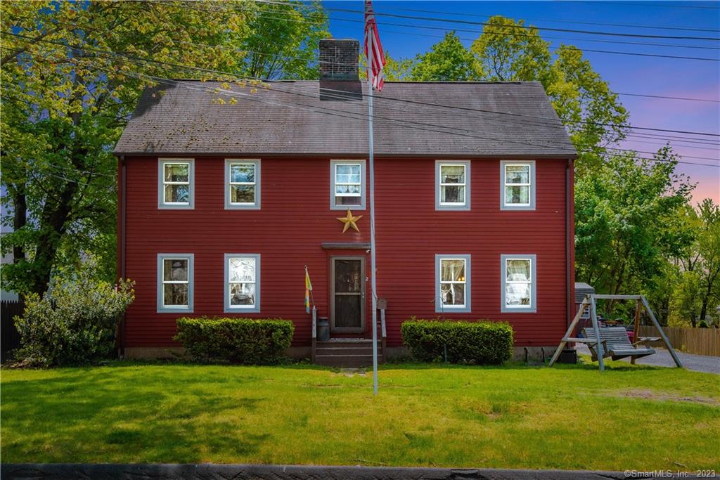 Presenting 2 Pearl St, Windsor Locks, CT, a charming three-bedroom colonial-style salt box that flawlessly blends history, comfort, and elegance. This 1970's home is a testament to the timeless allure of colonial architecture, showcasing period details but with modern functionality.The interior layout is thoughtfully designed, featuring a formal dining room, a well-appointed kitchen for culinary pursuits, and a living room that invites relaxation. Not to be outdone, the great room provides an expansive area for entertaining and family gatherings. Natural foot-wide plank flooring and wood beams adorn the space. Adding to the home's unique charm are three fireplaces, a rare feature that enhances the sense of warmth and coziness throughout the seasons.The home's excellent location is another highlight. Just minutes away, the beautiful Connecticut River beckons, offering opportunities for serene riverside walks or recreational water activities. Additionally, the property provides easy access to the 91 freeway, seamlessly connecting you to the broader Connecticut area and beyond. Outside, two sheds and an expansive yard ensure you will never want for more space. Home has generator hookup connection and whole house surge protection. At 2 Pearl St, you're not just purchasing a house  you're gaining a beloved place to call home. Come and experience the allure of colonial charm, married with modern convenience and location. Schedule a showing today!