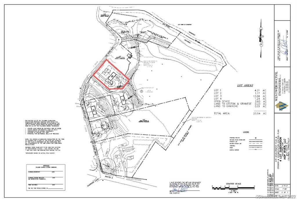 Come build your dream home on this 1.24 acre, fully approved lot! This lot is adjacent to permanently protected open space land that provides public access to a good portion of Hop River for recreation purposes, and is within walking distance to the East Coast Greenway Trail!